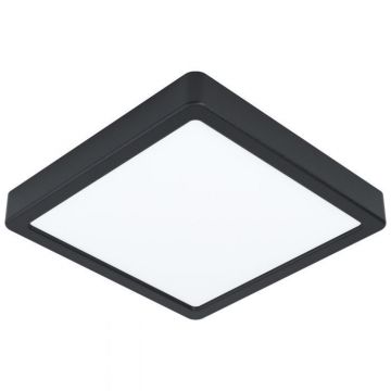 PLAFONIERA LED FUEVA 5 NERA 21X21CM - 2000lm 3000K 17W