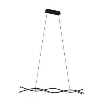 LAMPADARIO LED LASANA 3 NERO L98.5 H120CM - 5300lm 3000K 36W