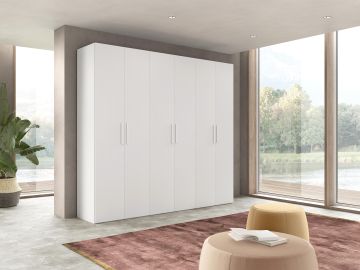 ARMADIO MOD. NEW IDA CM 258X53 H.236 FRASSINO BIANCO 