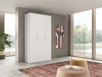 ARMADIO MOD. NEW IDA CM 130X53 H.236 FRASSINO BIANCO 