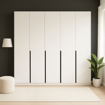 ARMADIO MOD. SPAZIO 2.2 CM 267X60 H.259.2 BIANCO FRASSINATO