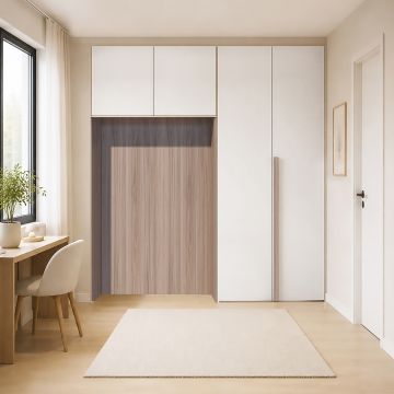 ARMADIO PONTE CM 218X58 H.247 NOCE E CANAPA