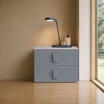 COMODINO MOD.TIP CM 53.5X44.5 H.41 ROVERE NORDICO E AVIO 