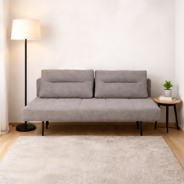 DIVANO LETTO MOD. LINE UP IN TESSUTO CM 200 IN TESSUTO GRIGIO 