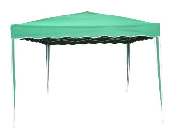 GAZEBO ESTENSIBILE IN ACCIAIO VERDE 3X3MT 