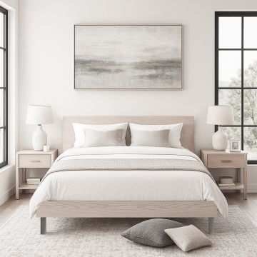 LETTO MATRIMONIALE CON GIROLETTO MOD. KATERINA OLMO PERLA 