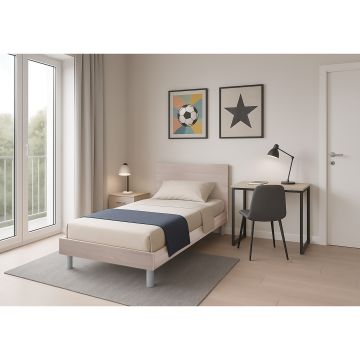 LETTO SINGOLO CON GIROLETTO MOD. KATERINA OLMO PERLA