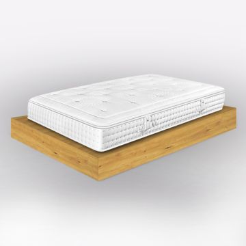 MATERASSO MOD.DUAL 1 PIAZZA E 1/2 CON TOPPER 120X190CM A MOLLE INDIPENDENTI E MEMORY FOAM