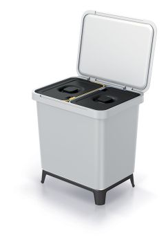 PATTUMIERA SYSTEMA CENERE 42X40X30CM CAPACITA' 2X10LT