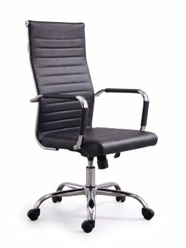 SEDIA DA UFFICIO MOD. PERTH IN PU NERO