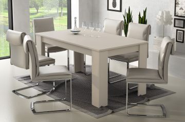 TAVOLO ALLUNGABILE MOD. ULRICH III CM 140X88 CACHEMIRE