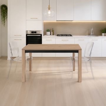 TAVOLO ALLUNGABILE MOD. SOL NEW CM 130X85 ROVERE CADIZ