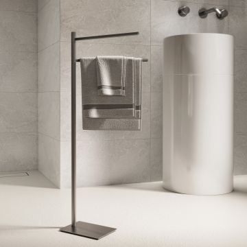 LINEA TRILLY - PIANTANA PORTA ASCIUGAMANI GUN METAL