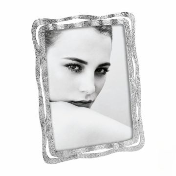 PORTAFOTO IN METALLO 13X18CM COLOR ARGENTO