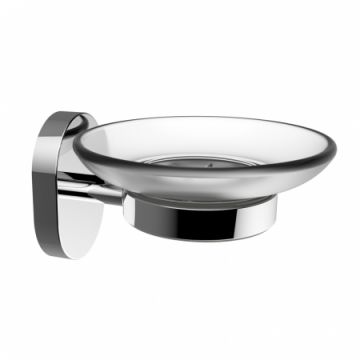 LINEA LINK - PORTA SAPONE TRASPARENTE E CROMO