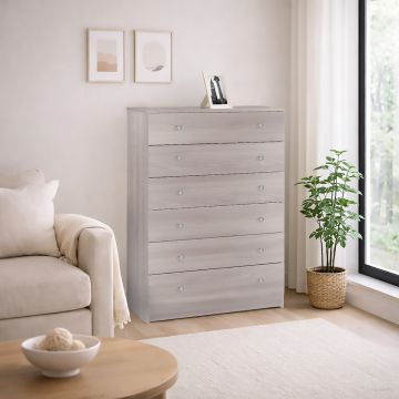 CASSETTIERA MOD. MULTIUSO CM 77X47 H. 107 OLMO CHIARO