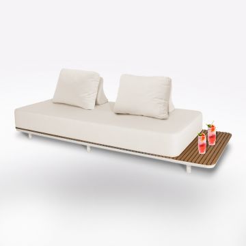 SOFA NEW FREEDOM BIANCO ARGILLA E TEAK