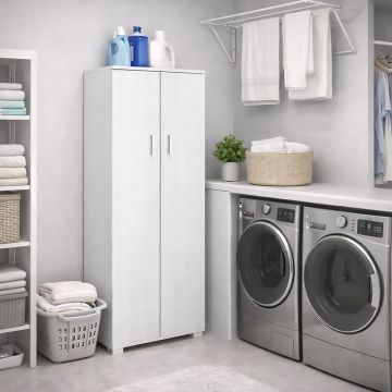 MOBILETTO MULTIUSO BIANCO FIAMMATO 2 ANTE IN KIT