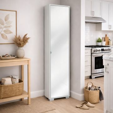 MOBILE PORTASCARPE BIANCA 1 ANTA SPECCHIO jpg