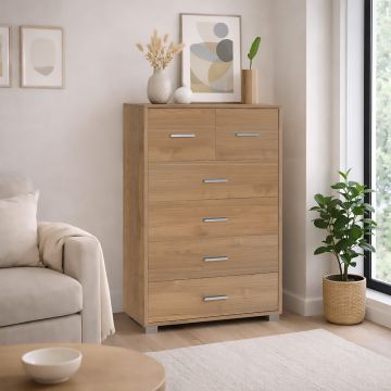 CASSETTIERA MOD. QUADRANTE CM 70X41 H. 112 NOCE STELVIO