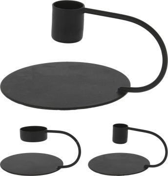 PORTA CANDELA NERO TEALIGHT