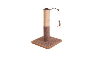 TIRAGRAFFI IN MOQUETTE CON BASE QUADRATA COLONNA CON GIOCO 30X30 H 45CM