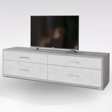Porta TV Moderno bianco frassinato W569/M