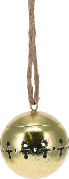 PENDENTE A FORMA DI CAMPANELLINO DORATO D. 8CM