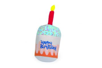 CUPCAKE HAPPY BIRTHDAY IN POLIESTERE CON SQUEAKER 23CM