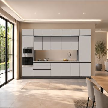 CUCINA MOD.SKY CM 360X60 H.252 BETON PERLA 