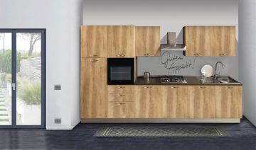 CUCINA CM 360 VERSIONE SINISTRA CON ELETTRODOMESTICI CUCINA CM 360 VERSIONE SINISTRA CON ELETTRODOMESTICI