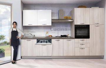 CUCINA CM 330 DX OLMO/BIANCO LUCIDO CUCINA CM 330 DX OLMO/BIANCO LUCIDO