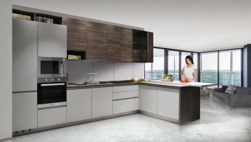 CUCINA MOD. FLO EVO SAHARA A210 E NOCE MORO