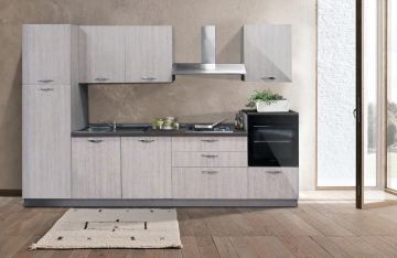 CUCINA cm 330 LAMINATO OREGON Versione SINISTRA CUCINA cm 330 LAMINATO OREGON Versione SINISTRA