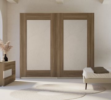 ARMADIO WINDOW CM 277X64 H.262 OSSIDATO NOCE E CALCE