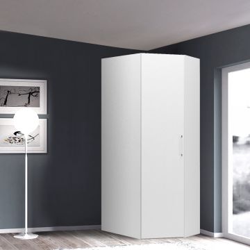 CABINA BASIC CM100 1 ANTA BIANCO FRASSINATO