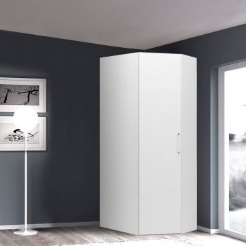 CABINA ARMADIO BASIC 100X100 H. 247 BIANCO FRASSINATO