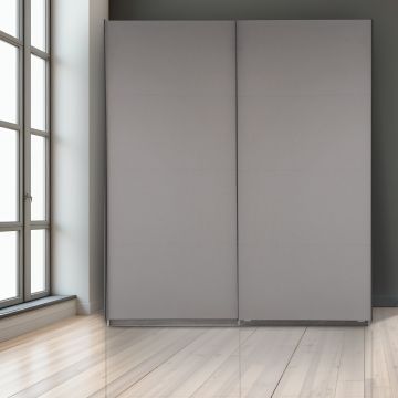 ARMADIO CM 200X60 H.236 GRIGIO CHIARO E ANTRACITE