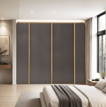 ARMADIO MOD. UNO CM 277X61 H. 246 PIOMBO E ROVERE NODATO