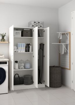 ARMADIO MOD. FOCUS CM 104.3X36 H.180.9 BIANCO OPACO 