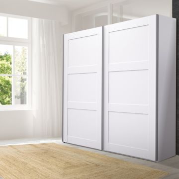 ARMADIO MOD. VERONA CM 183X64 H.200 BIANCO OPACO