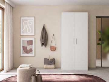ARMADIO MULTIUSO CM 91X55 H. 202 BIANCO OPACO