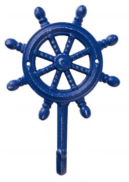ATTACCAPANNI C/GANCIO TIMONE BLU