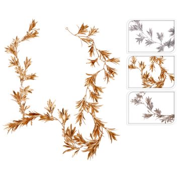 GHIRLANDA DI FOGLIE IN POLIETILENE L. 160CM ASSORTITA