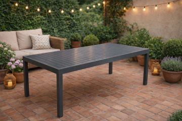 TAVOLO ALL. CM 200X100 ALLUMINIO GRAFITE