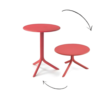 NARDI OUTDOOR - TAVOLO REGOLABILE MOD. SPRITZ DIAM. CM 60.5