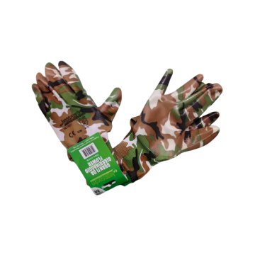 GUANTI DA GIARDINAGGIO FLOWER IN LATTICE E POLIESTERE MIMETICO TG L