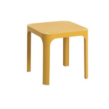 NARDI OUTDOOR - TAVOLINO MOD. NET CM 40X40 SENAPE