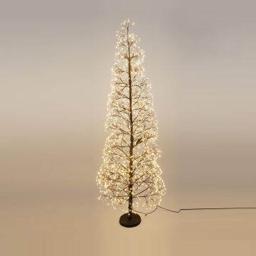 ALBERO LUMINOSO CON 1600 LED BIANCO CALDO H 150CM 