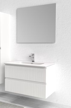 BAGNO COMPLETO MOD. LINE280 CM80 BIANCO CANNETTATO 